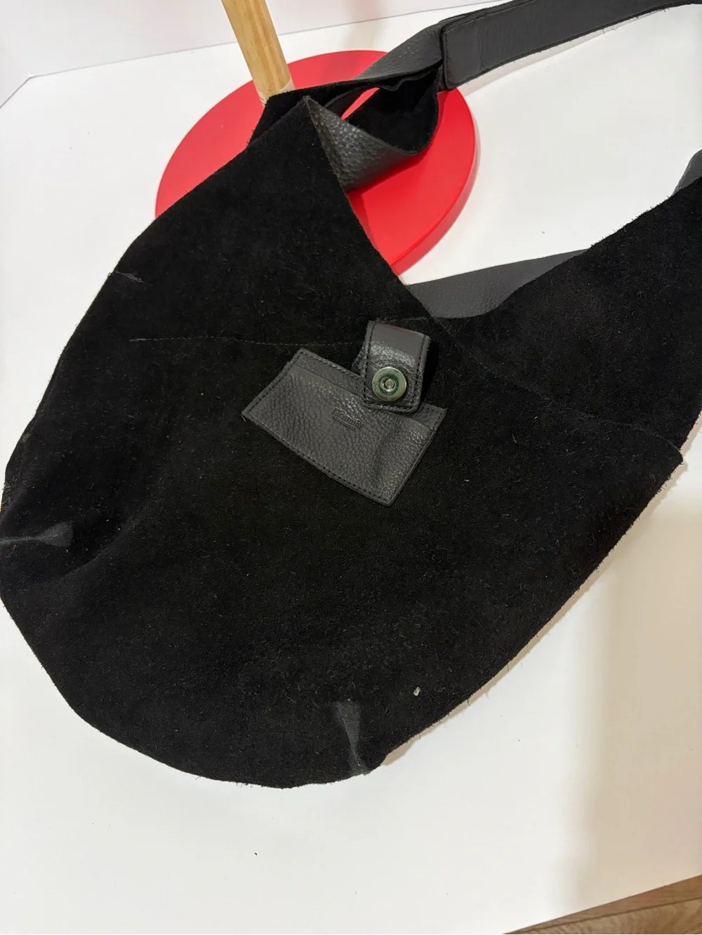 Hammitt Tom Large Leather Hobo In Black/Gunmetal/ OG RetiredEdition/Snap Closure